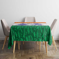 India Christmas Tablecloth with Elephant Santa Tree Design and Tricolor Holiday Pattern - Wonder Print Shop