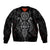 Viking Valhalla Bomber Jacket Odin and Drakkar Pattern - Wonder Print Shop