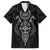 Viking Valhalla Family Matching Off Shoulder Short Dress and Hawaiian Shirt Odin and Drakkar Pattern - Wonder Print Shop