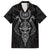 Viking Valhalla Family Matching Short Sleeve Bodycon Dress and Hawaiian Shirt Odin and Drakkar Pattern - Wonder Print Shop