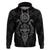 Viking Valhalla Hoodie Odin and Drakkar Pattern - Wonder Print Shop