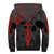 Skull Horror - Satan Symbol Grunge Sherpa Hoodie - Wonder Print Shop