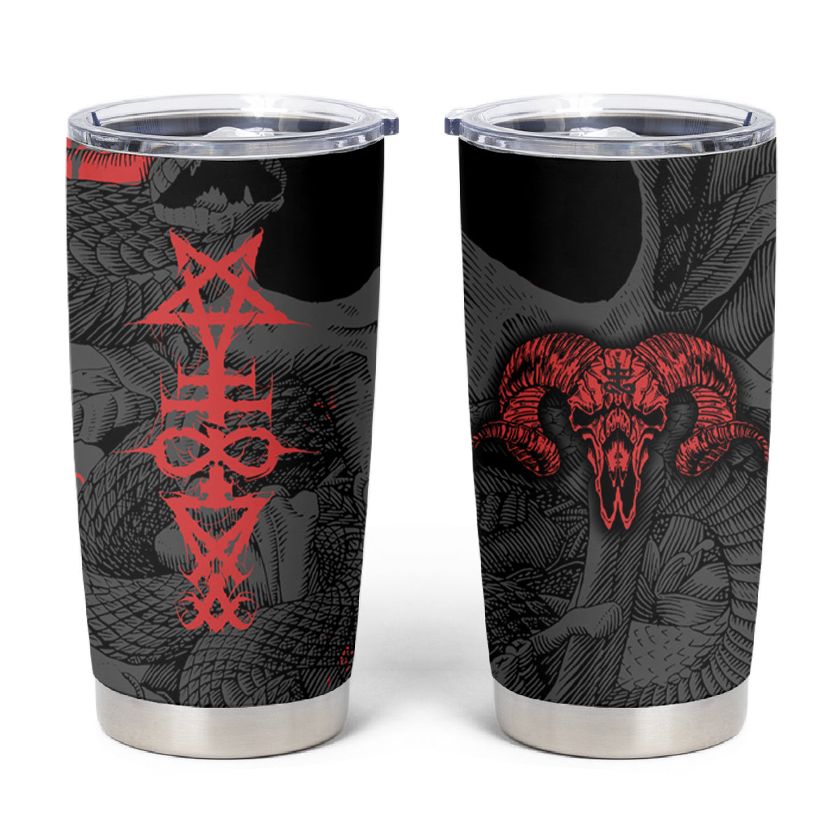 Skull Horror - Satan Symbol Grunge Tumbler Cup