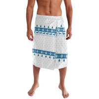 Dachshund Dog Tree Stack Lavalava with Blue White Paw Print Pattern Design - Wonder Print Shop