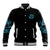 Warning To Avoid Injury Mad Reaper Skull Baseball Jacket - Wonder Print Shop