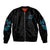 Warning To Avoid Injury Mad Reaper Skull Bomber Jacket - Wonder Print Shop