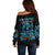 Warning To Avoid Injury Mad Reaper Skull Off Shoulder Sweater - Wonder Print Shop