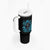 Warning To Avoid Injury Mad Reaper Skull Tumbler With Handle