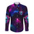 Karma Fairy Skull Galaxy Long Sleeve Button Shirt - Wonder Print Shop