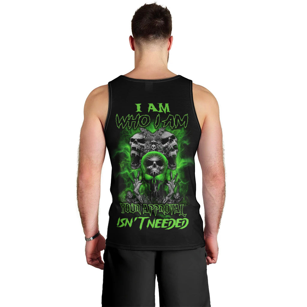 I Am Who I Am Skull Men Tank Top - Wonder Print Shop