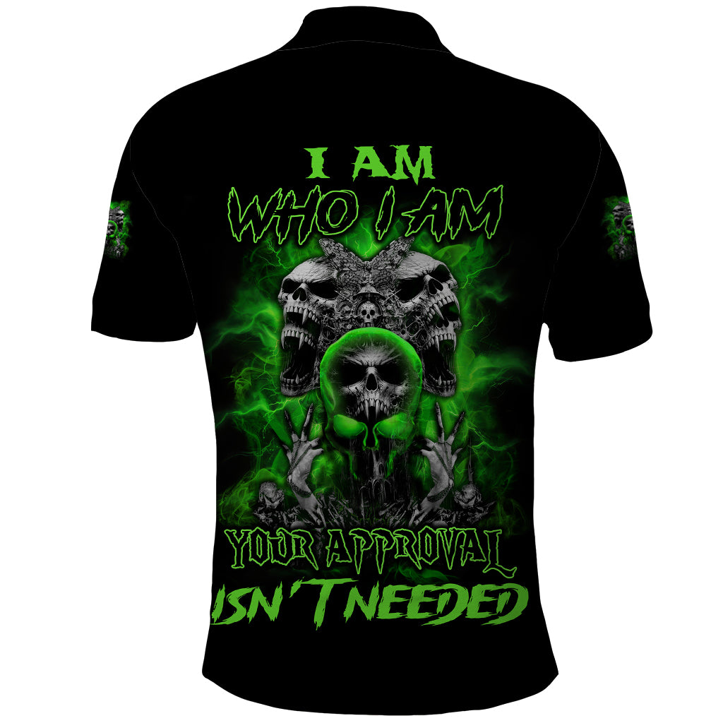 I Am Who I Am Skull Polo Shirt - Wonder Print Shop