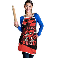 Six Seven Bruh Heart Apron 67 Meme Cool Valentine’s Day Character Dabbing