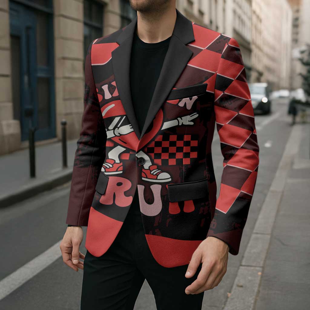 Six Seven Bruh Heart Blazer 67 Meme Cool Valentine’s Day Character Dabbing