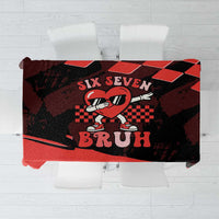 Six Seven Bruh Heart Tablecloth 67 Meme Cool Valentine’s Day Character Dabbing