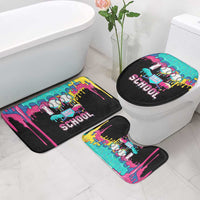 100 Days of School Baseball Bathroom Set with Sweet Melting Drip Pattern