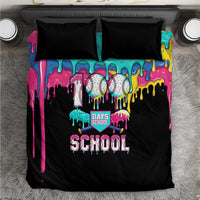 100 Days of School Baseball Bedding Set with Sweet Melting Drip Pattern