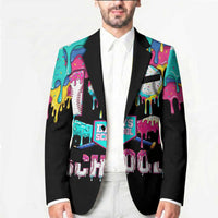 100 Days of School Baseball Blazer with Sweet Melting Drip Pattern