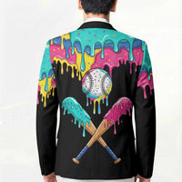 100 Days of School Baseball Blazer with Sweet Melting Drip Pattern