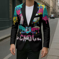 100 Days of School Baseball Blazer with Sweet Melting Drip Pattern