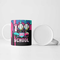 100 Days of School Baseball Ceramic Mug with Sweet Melting Drip Pattern