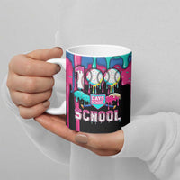 100 Days of School Baseball Ceramic Mug with Sweet Melting Drip Pattern
