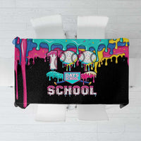 100 Days of School Baseball Tablecloth with Sweet Melting Drip Pattern