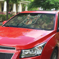 Deer 100 Days of School Auto Sun Shade Camo Deer Adventure Forest