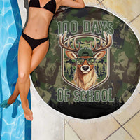 Deer 100 Days of School Beach Blanket Camo Deer Adventure Forest