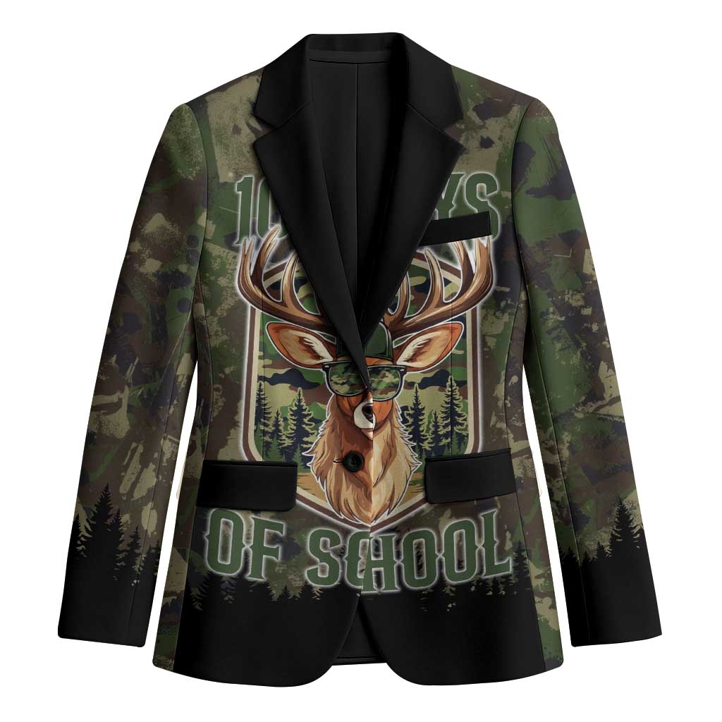Deer 100 Days of School Blazer Camo Deer Adventure Forest