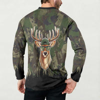 Deer 100 Days of School Button Sweatshirt Camo Deer Adventure Forest