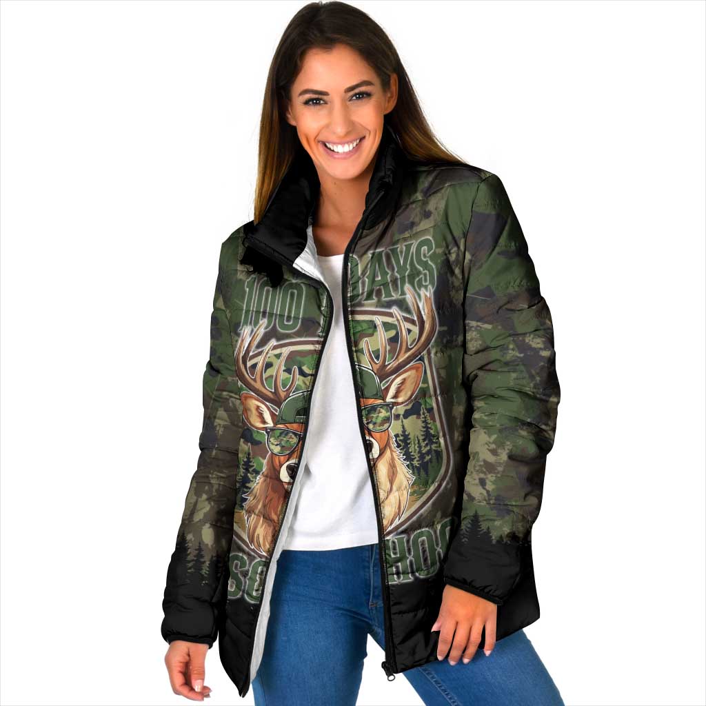 Deer 100 Days of School Padded Jacket Camo Deer Adventure Forest