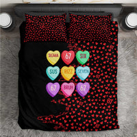 Valentine’s Day 67 Meme Six Seven Bedding Set Gen Alpha Conversation Hearts