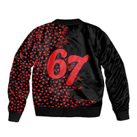 Valentine’s Day 67 Meme Six Seven Bomber Jacket Gen Alpha Conversation Hearts