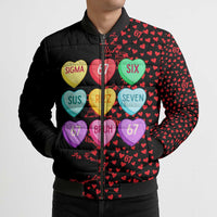 Valentine’s Day 67 Meme Six Seven Bomber Puffer Jacket Gen Alpha Conversation Hearts