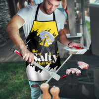Be Salty Melt Ice Apron with Bold Splash Pattern