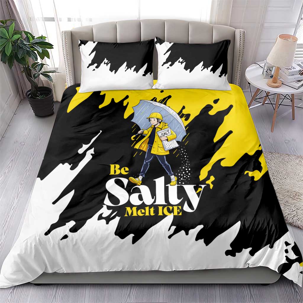 Be Salty Melt Ice Bedding Set with Bold Splash Pattern