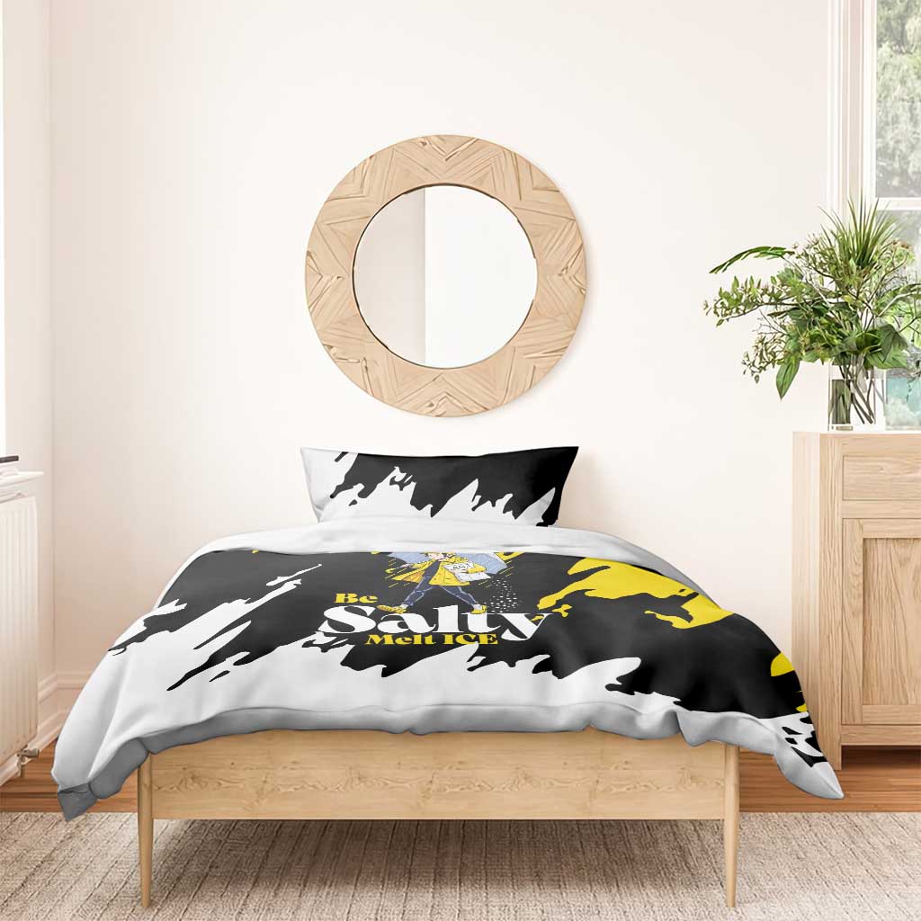 Be Salty Melt Ice Bedding Set with Bold Splash Pattern
