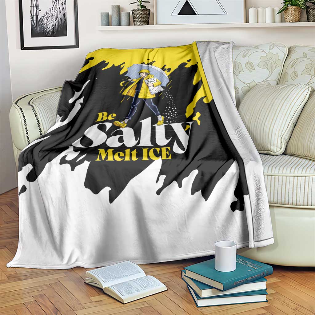 Be Salty Melt Ice Blanket with Bold Splash Pattern