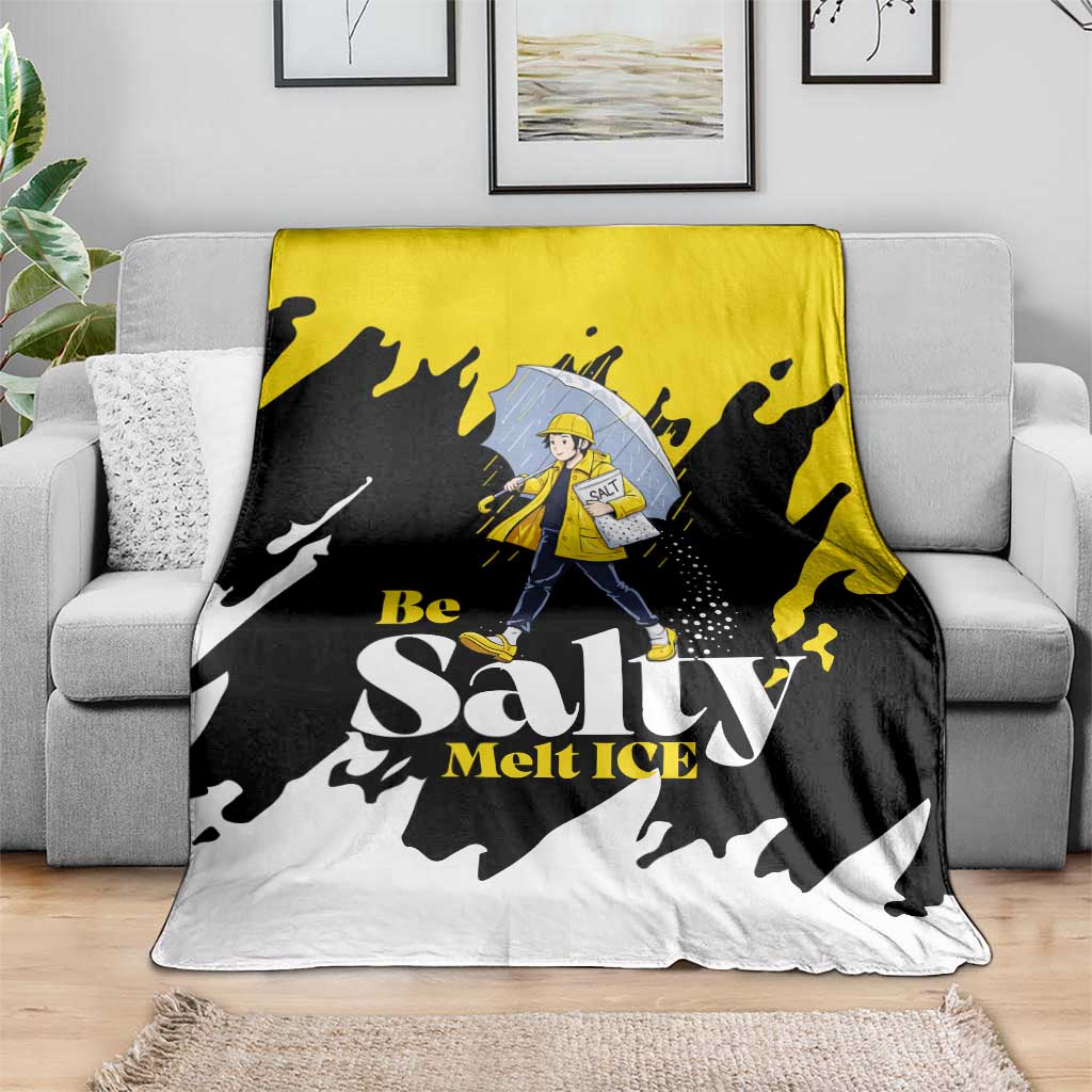 Be Salty Melt Ice Blanket with Bold Splash Pattern