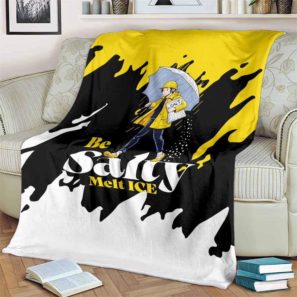 Be Salty Melt Ice Blanket with Bold Splash Pattern