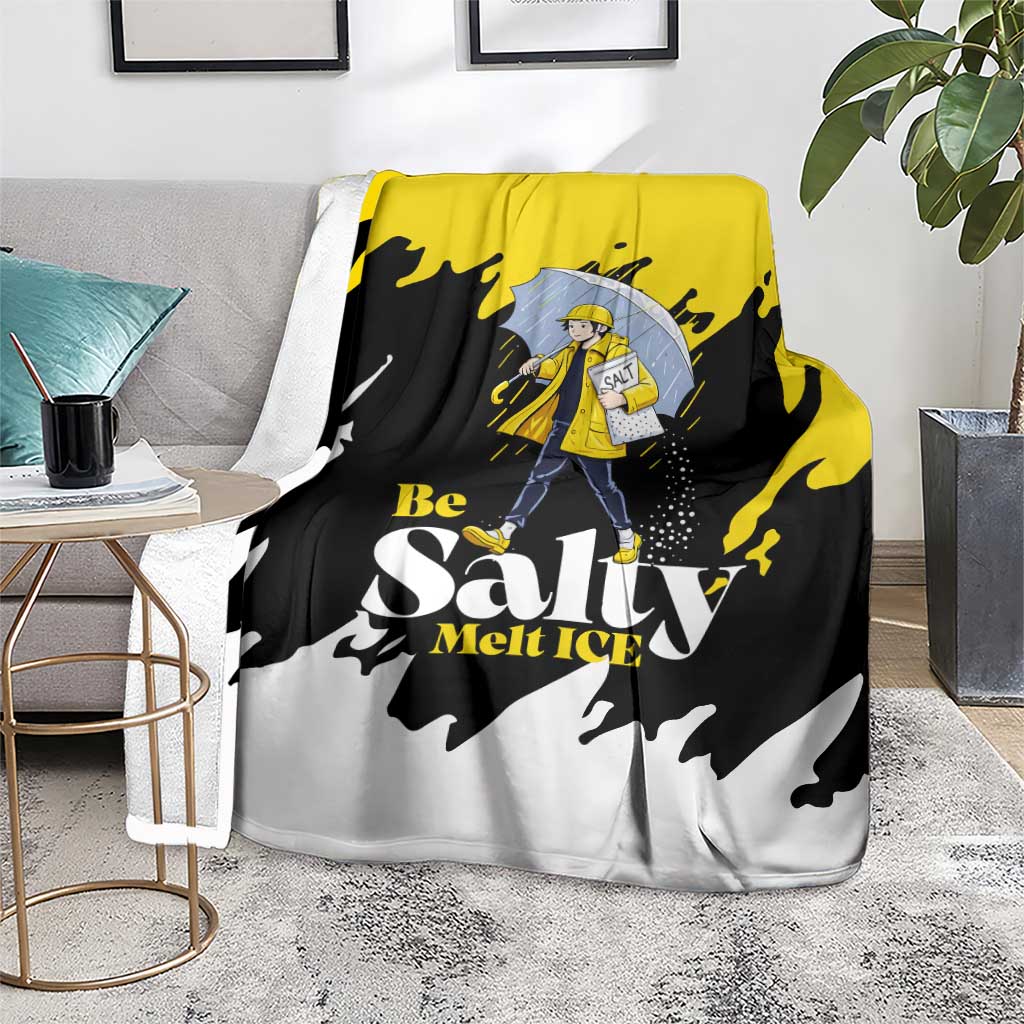 Be Salty Melt Ice Blanket with Bold Splash Pattern