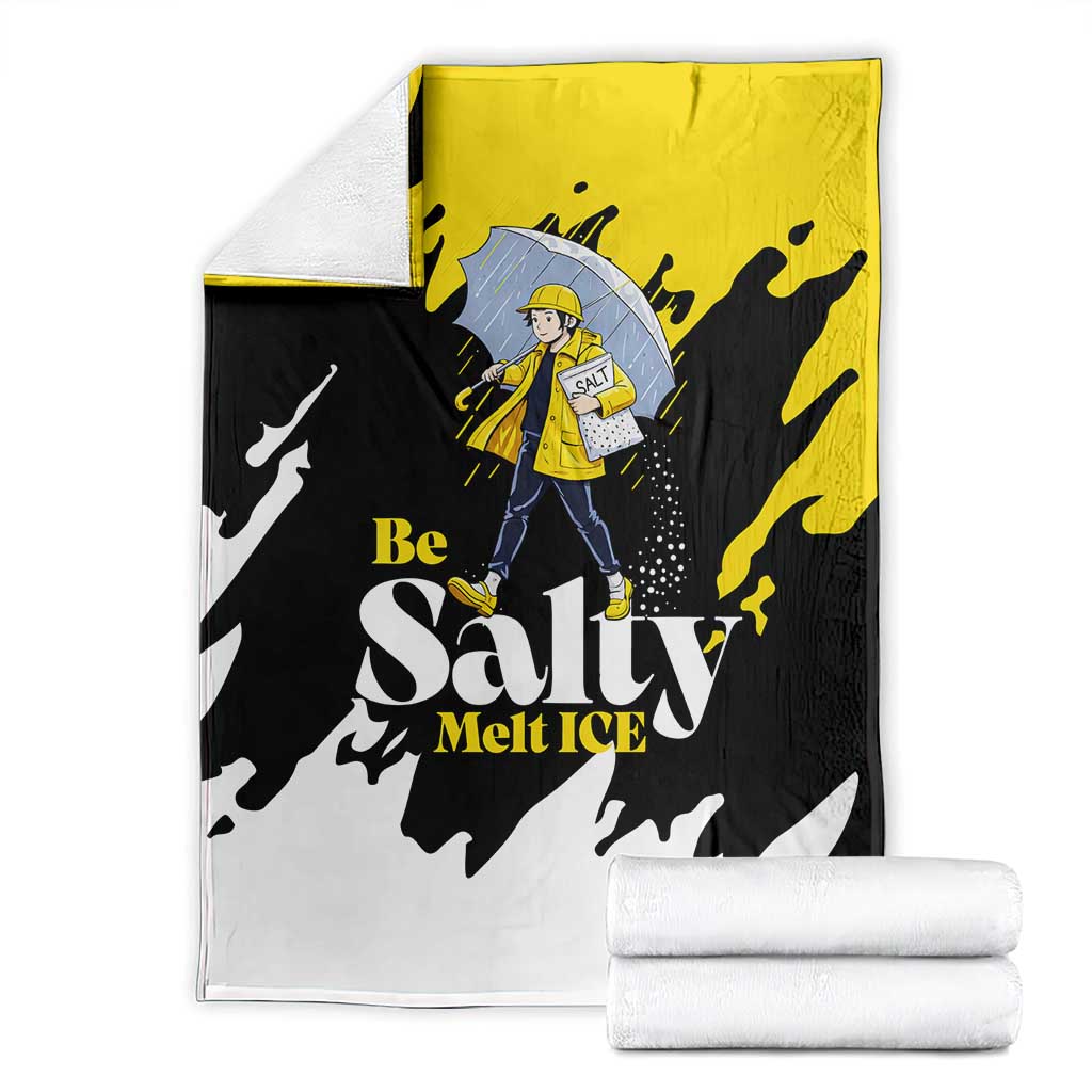 Be Salty Melt Ice Blanket with Bold Splash Pattern