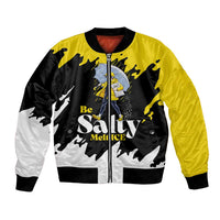 Be Salty Melt Ice Bomber Jacket with Bold Splash Pattern