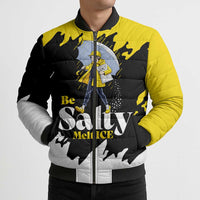 Be Salty Melt Ice Bomber Puffer Jacket with Bold Splash Pattern