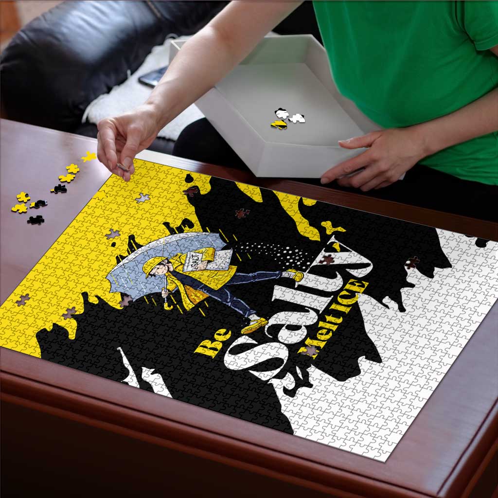 Be Salty Melt Ice Puzzle with Bold Splash Pattern
