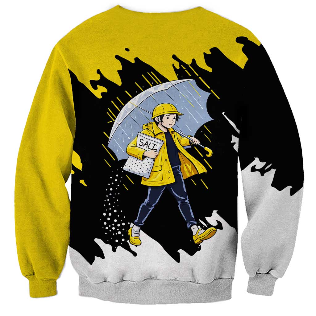Be Salty Melt Ice Sweatshirt with Bold Splash Pattern