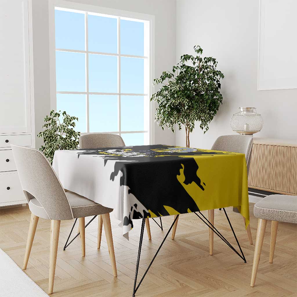 Be Salty Melt Ice Tablecloth with Bold Splash Pattern