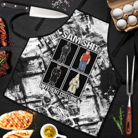 Same Shit Different Costume Apron Monochrome Gritty Texture