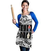 Same Shit Different Costume Apron Monochrome Gritty Texture