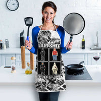 Same Shit Different Costume Apron Monochrome Gritty Texture